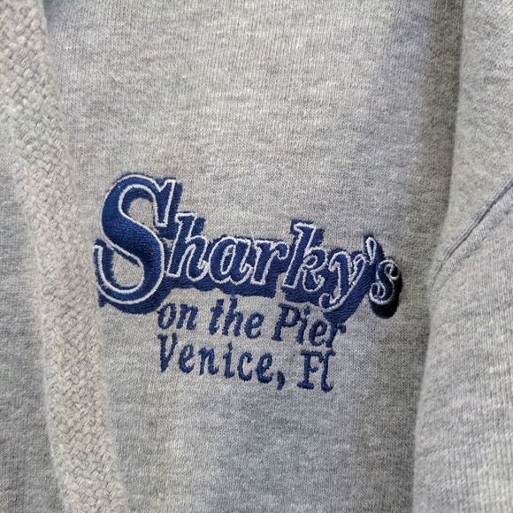 Dimco Apparel Men's Full Zip Hoodie Gray Size L Sharkey's On the Pier Florida - Picture 8 of 13